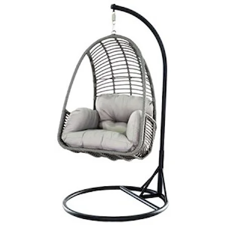 Weather-Resistant Outdoor Basket Chair